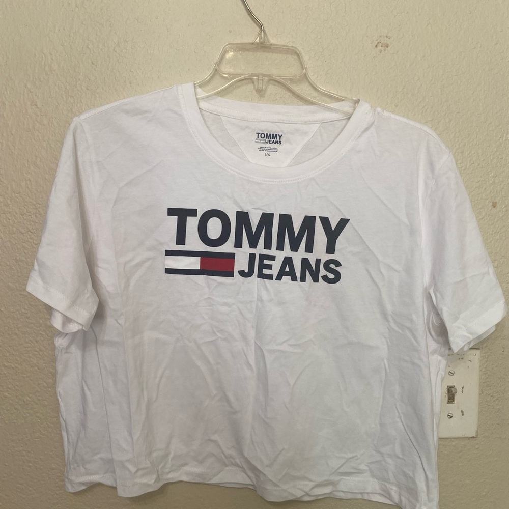 Tommy Hilfiger White T-Shirt with Logo